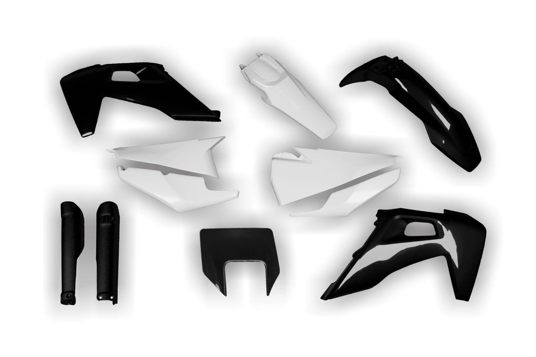 Racetech Plastik Full Kit passend für Husqvarna TE - FE 2020 – 2023 Schwarz Weiß Racetech Plastik Full Kit passend für Husqvarna TE / FE 2020 – 2023 Schwarz | Weiß – Bild 1