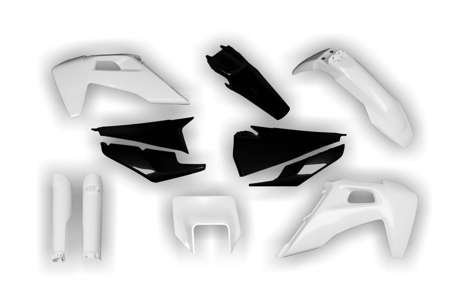 Racetech Plastik Full Kit passend für Husqvarna TE - FE 2020 – 2023 Weiß Schwarz Racetech Plastik Full Kit passend für Husqvarna TE / FE 2020 – 2023 Weiß | Schwarz – Bild 1