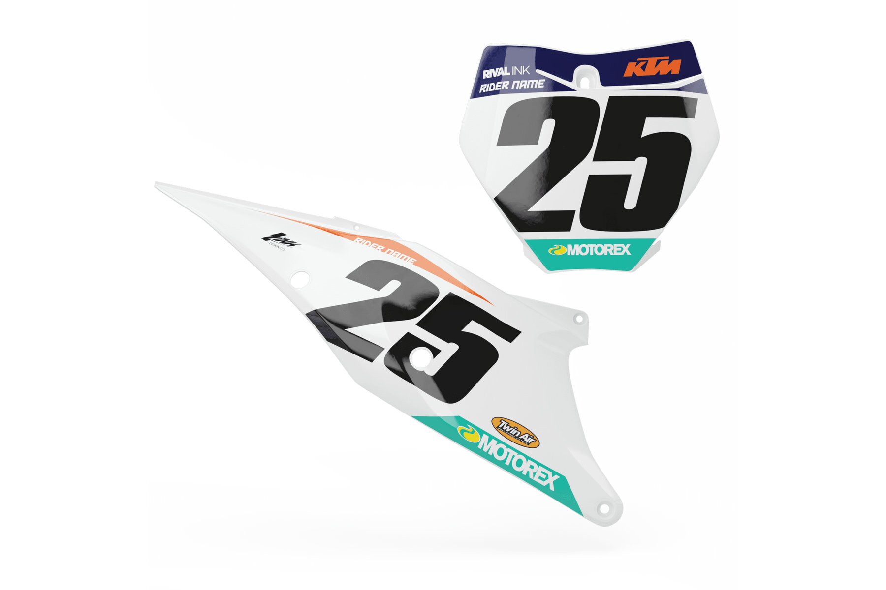 Startnummerntafeln Dekor KTM NineTeen Limited Edition Startnummerntafeln Dekor NineTeen Limited Edition passend für KTM – Bild 1