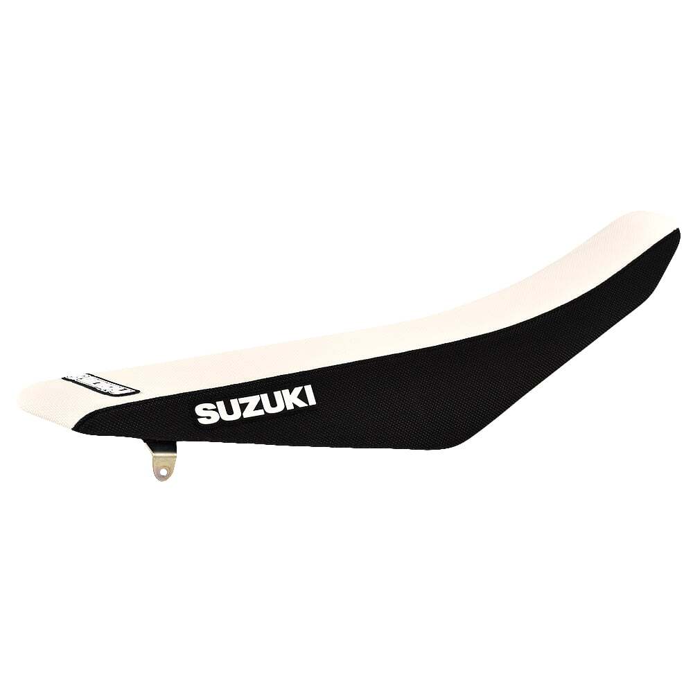 163-SUZ-BLK-WHT Factory Sitzbankbezug passend für Suzuki Motocross und Enduromodelle – Bild 1