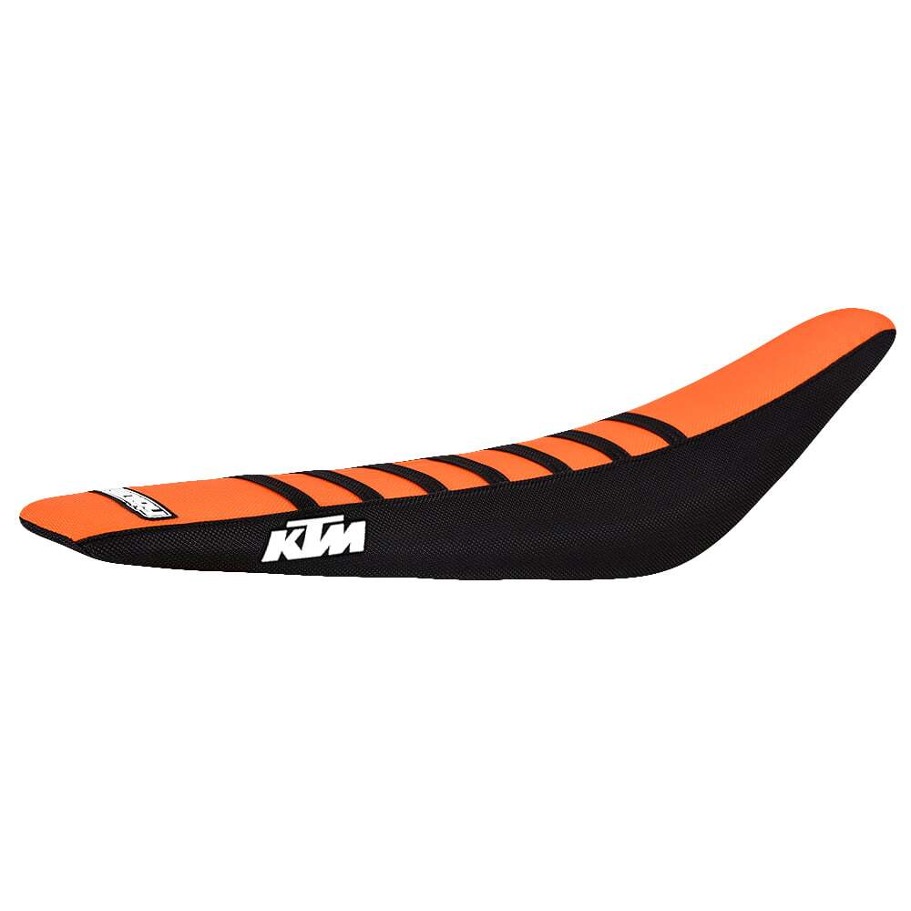 173-KTM-BLK-ORG-BlackRIB Factory Sitzbankbezug passend für KTM Motocross und Enduromodelle – Bild 1