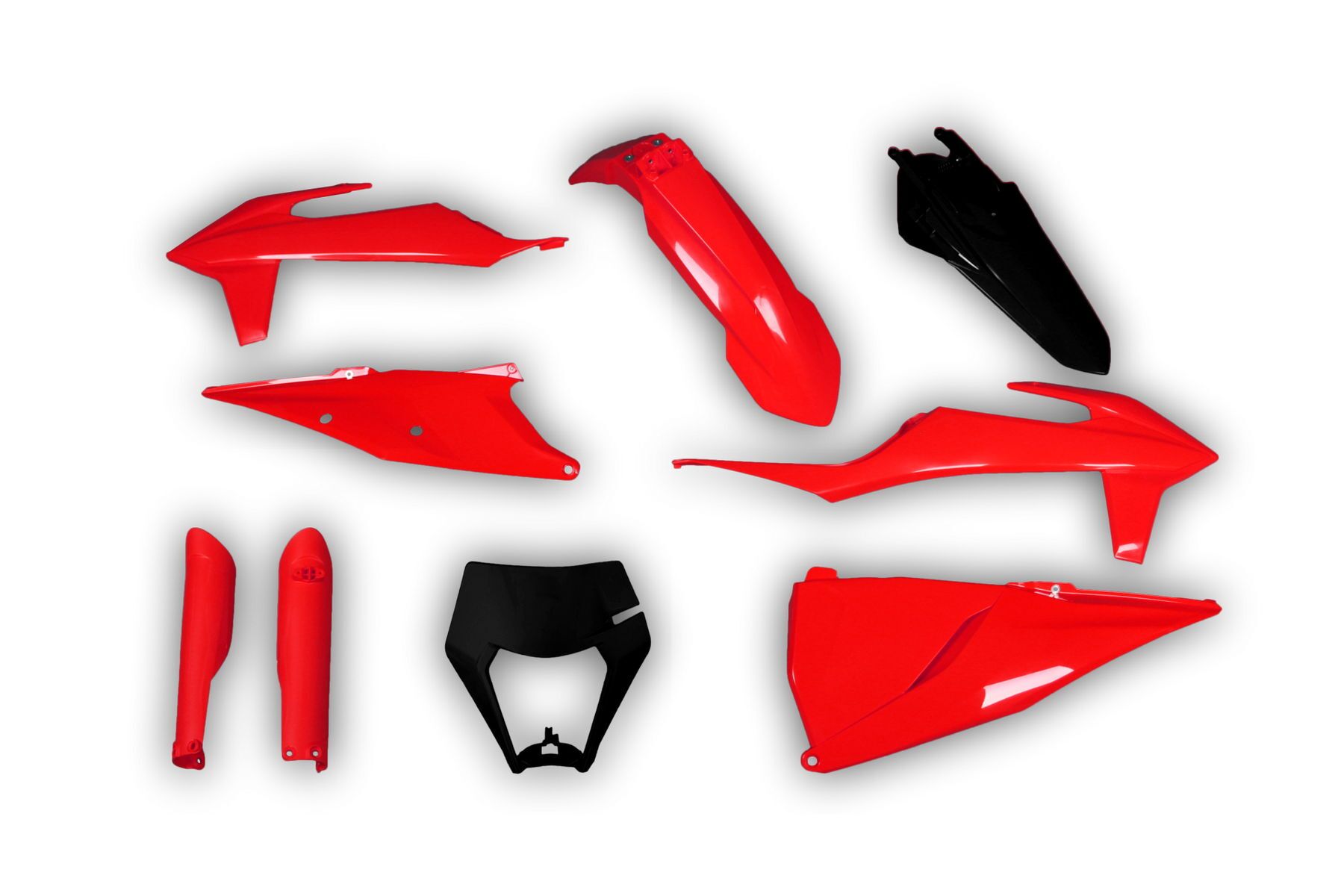 Racetech Plastik Full Kit passend für KTM EXC EXCF 2020 – 2023 Schwarz Rot Racetech Plastik Full Kit passend für KTM EXC EXCF 2020 – 2023 Schwarz | Rot – Bild 1