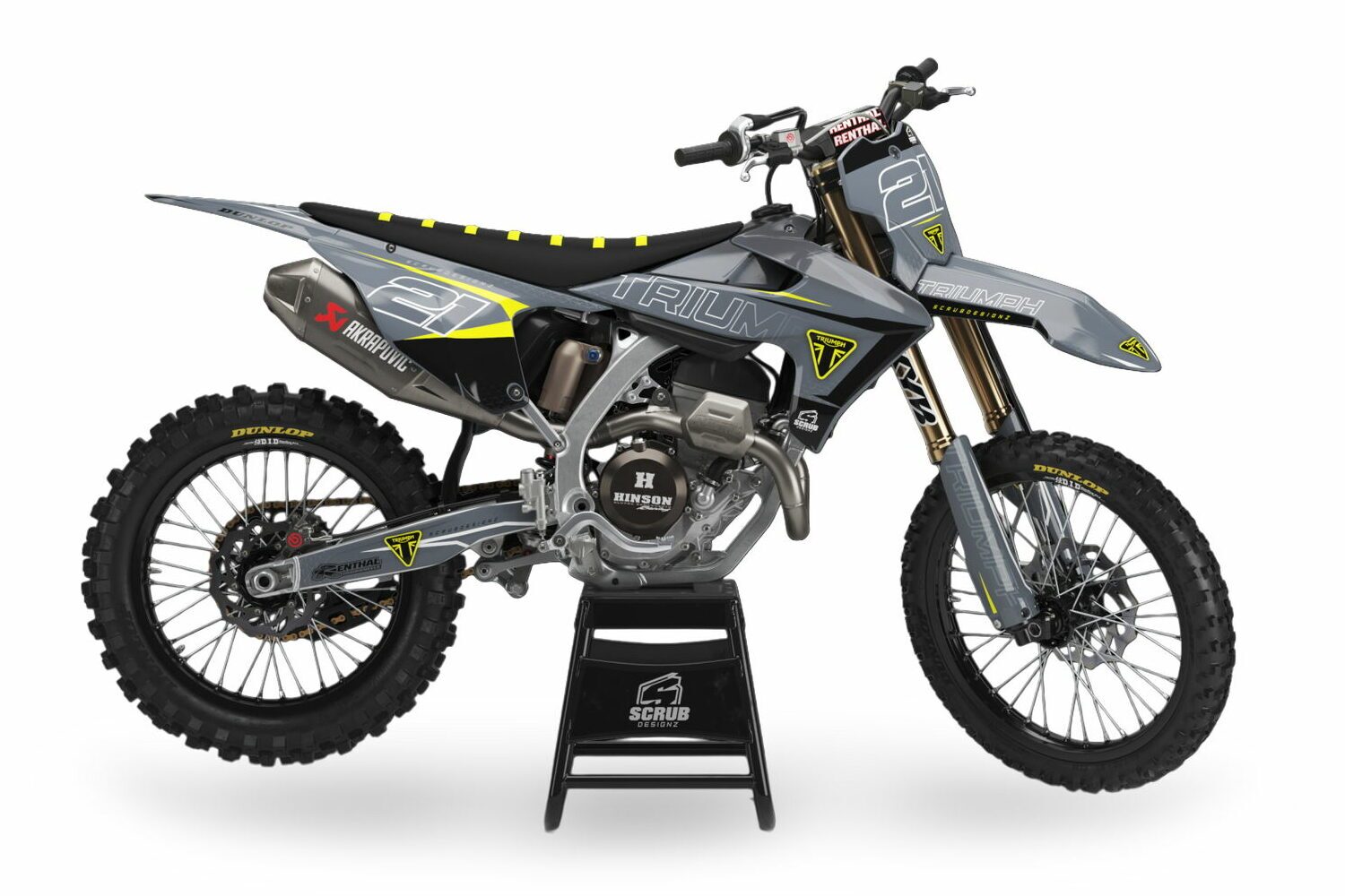 Dekor Factory Fliek Grey Limited Edition passend für Triumph – Bild 1