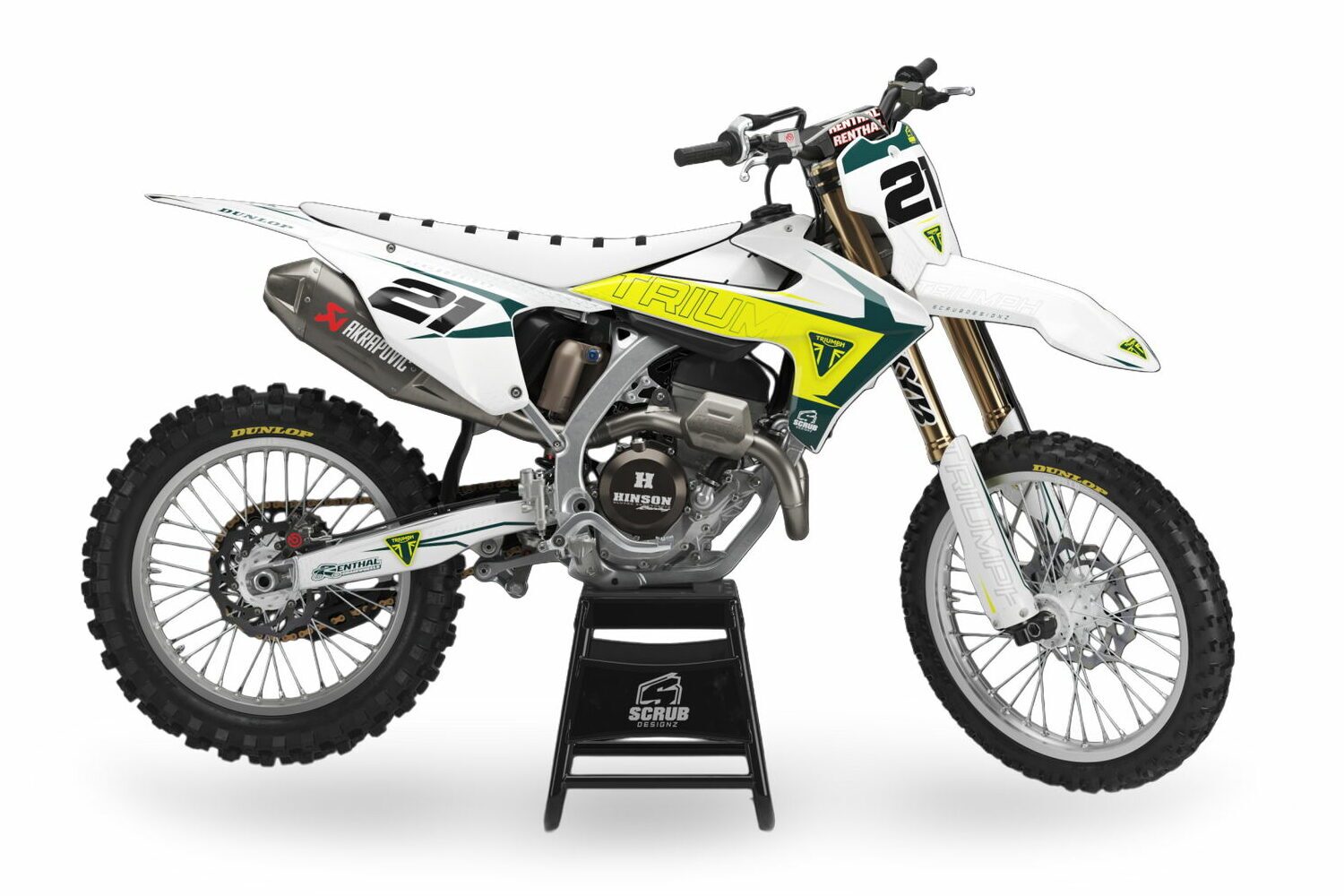 Dekor Factory Fliek White Limited Edition passend für Triumph – Bild 1