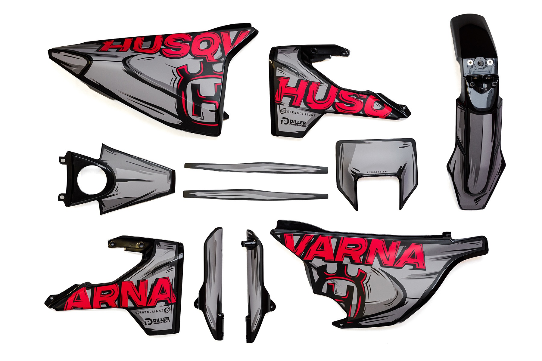 Dekor-auf-Plastiks-beklebt-passend-fuer-Husqvarna-701-6 Dekor auf Plastiks beklebt passend für Husqvarna 701 – Bild 1