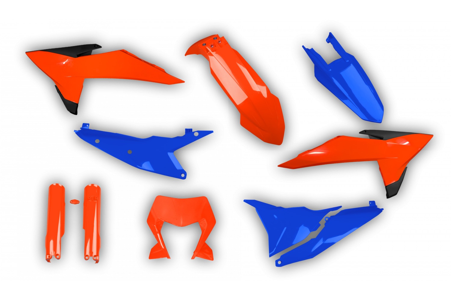 Racetech Plastik Full Kit passend für KTM EXC EXCF 2026 Orange Blau Racetech Plastik Full Kit passend für KTM EXC EXCF 2026 Orange | Blau – Bild 1