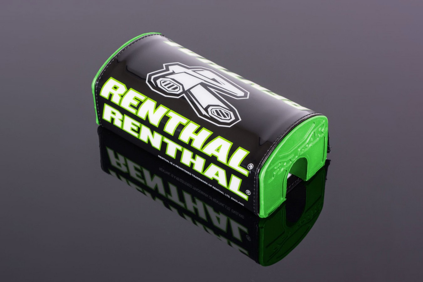 Renthal Lenkerpolster Fatbar Schwarz - Grün-2 Renthal Lenkerpolster Fatbar Schwarz - Grün – Bild 1