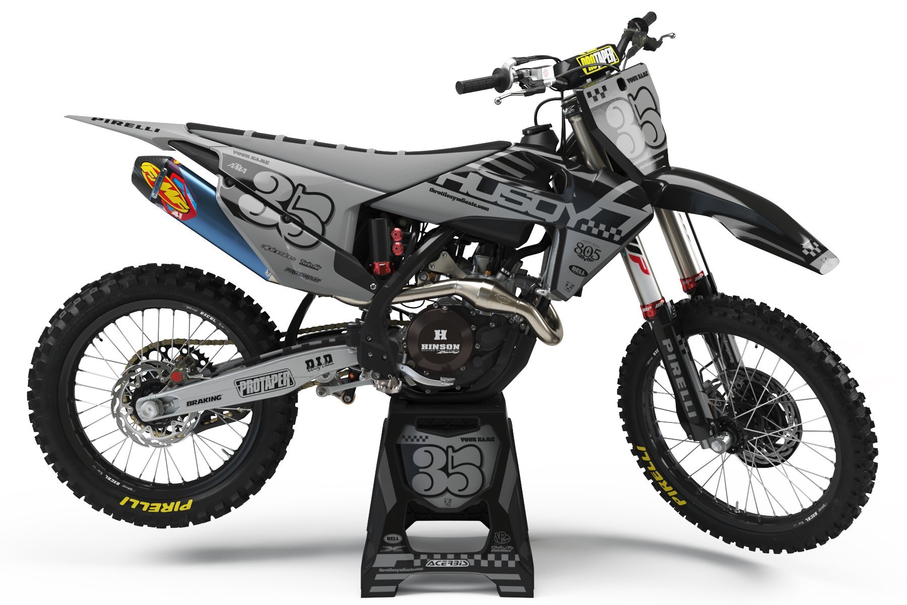 Dekor Factory Checker Black Limited Edition passend für Husqvarna – Bild 1