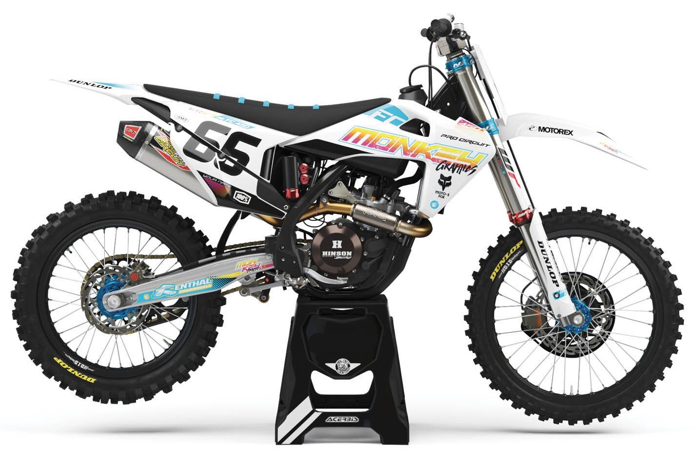 Dekor Factory Retro Style Blue Limited Edition passend für Husqvarna – Bild 1
