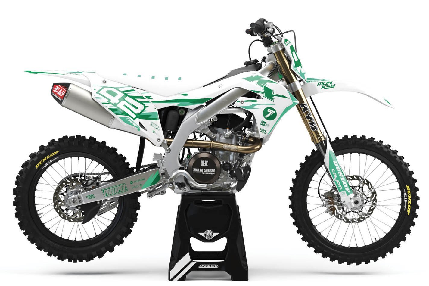 Dekor Factory Wave White Limited Edition passend für Kawasaki – Bild 1