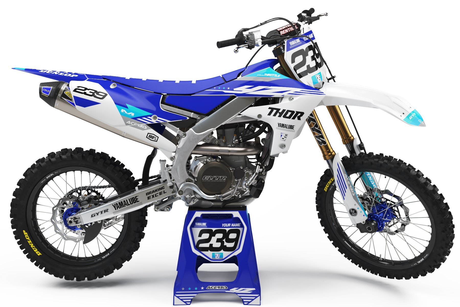 Dekor Factory Flag Blue Limited Edition passend für Yamaha – Bild 1