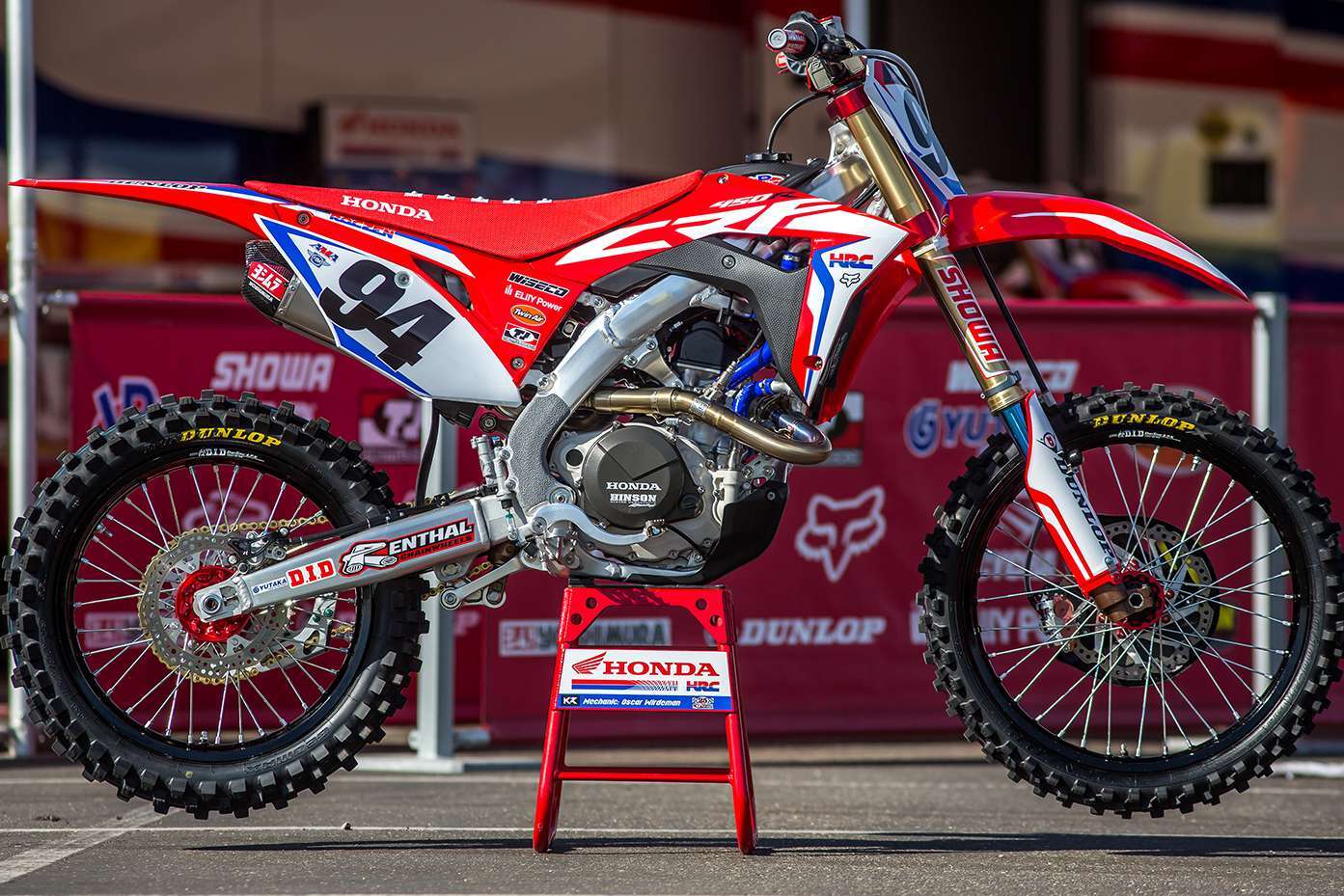 Dekor Ken Roczen HRC Factory passend für Honda 2019 Edition – Bild 1
