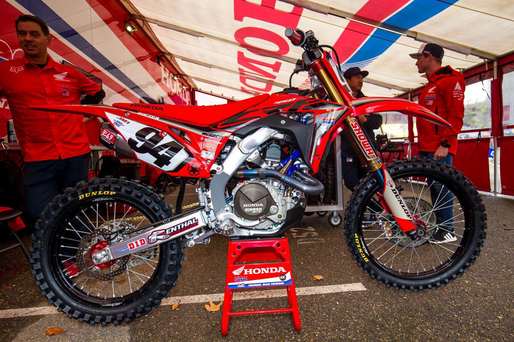 Dekor Ken Roczen HRC Factory passend für Honda 2019 Military Edition – Bild 1