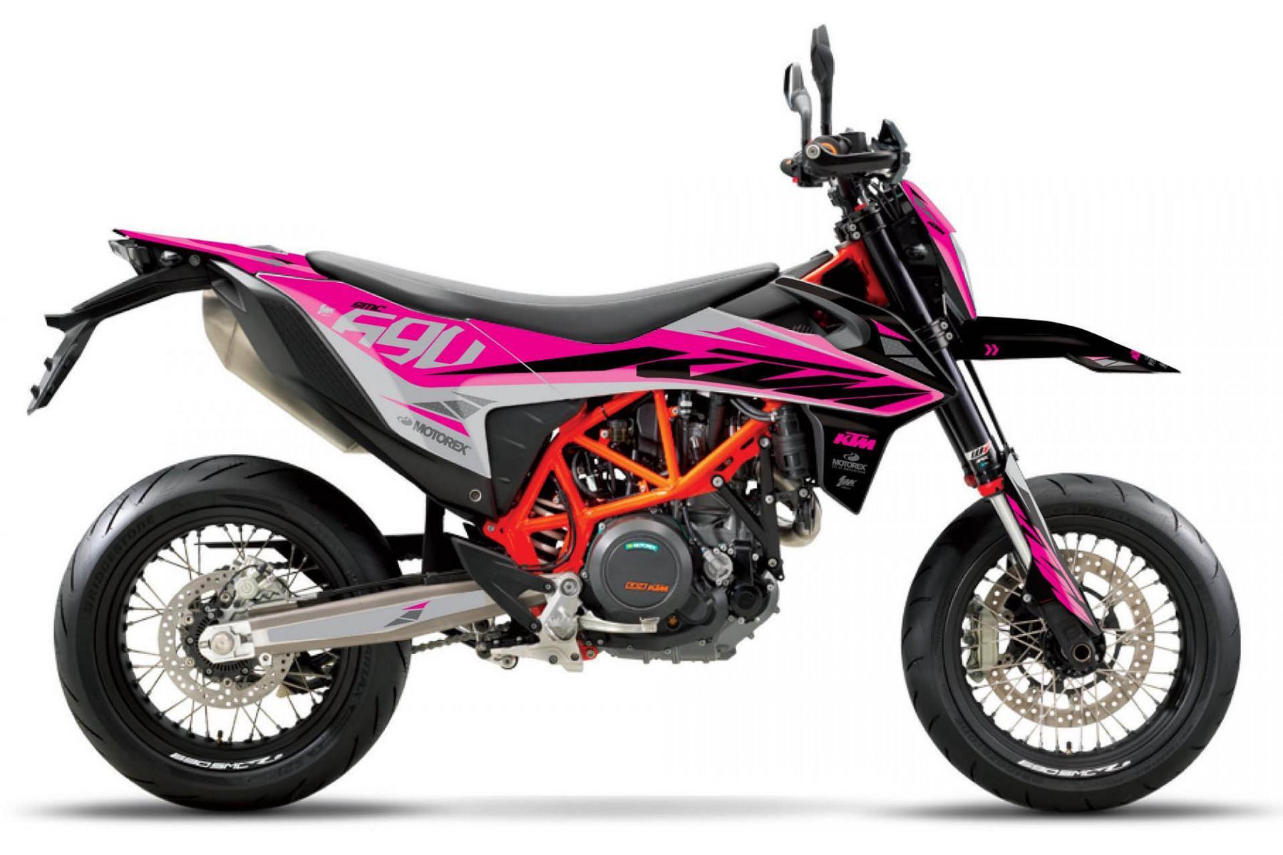 Dekor Factory Curious Pink passend für KTM 690 SMC R – Bild 1