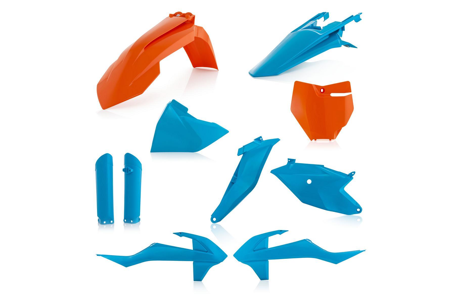 Racetech Plastik Full Kit passend für KTM SX85 2018 – 2024 Orange | Blau – Bild 1