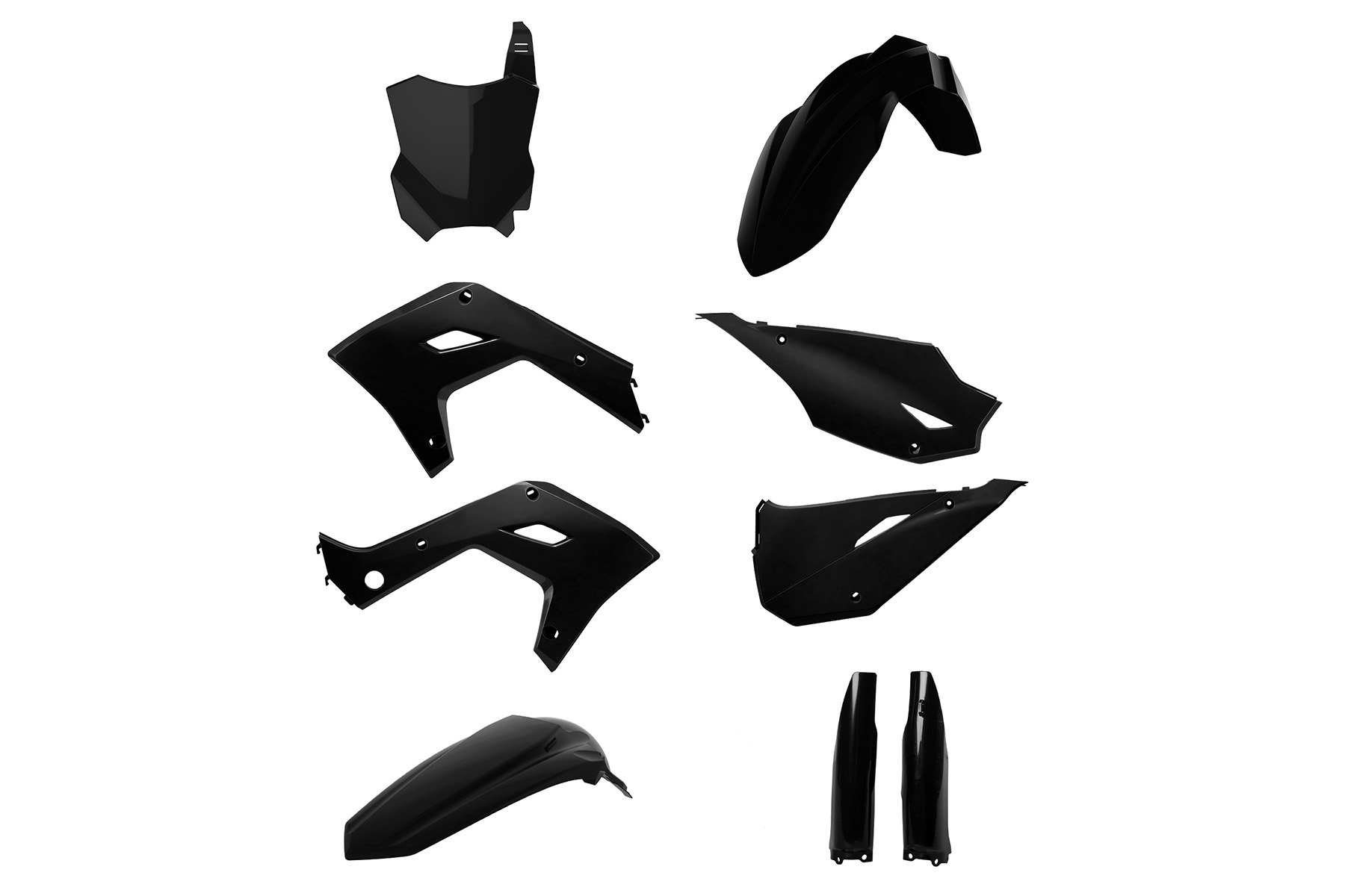 Polisport Plastik Restyle – Kit passend für Kawasaki KX125 2003 – 2008 und KX250 2003 – 2008 Schwarz Polisport Plastik Restyle – Kit passend für Kawasaki KX125 2003 – 2008 und KX250 2003 – 2008 Schwarz – Bild 1