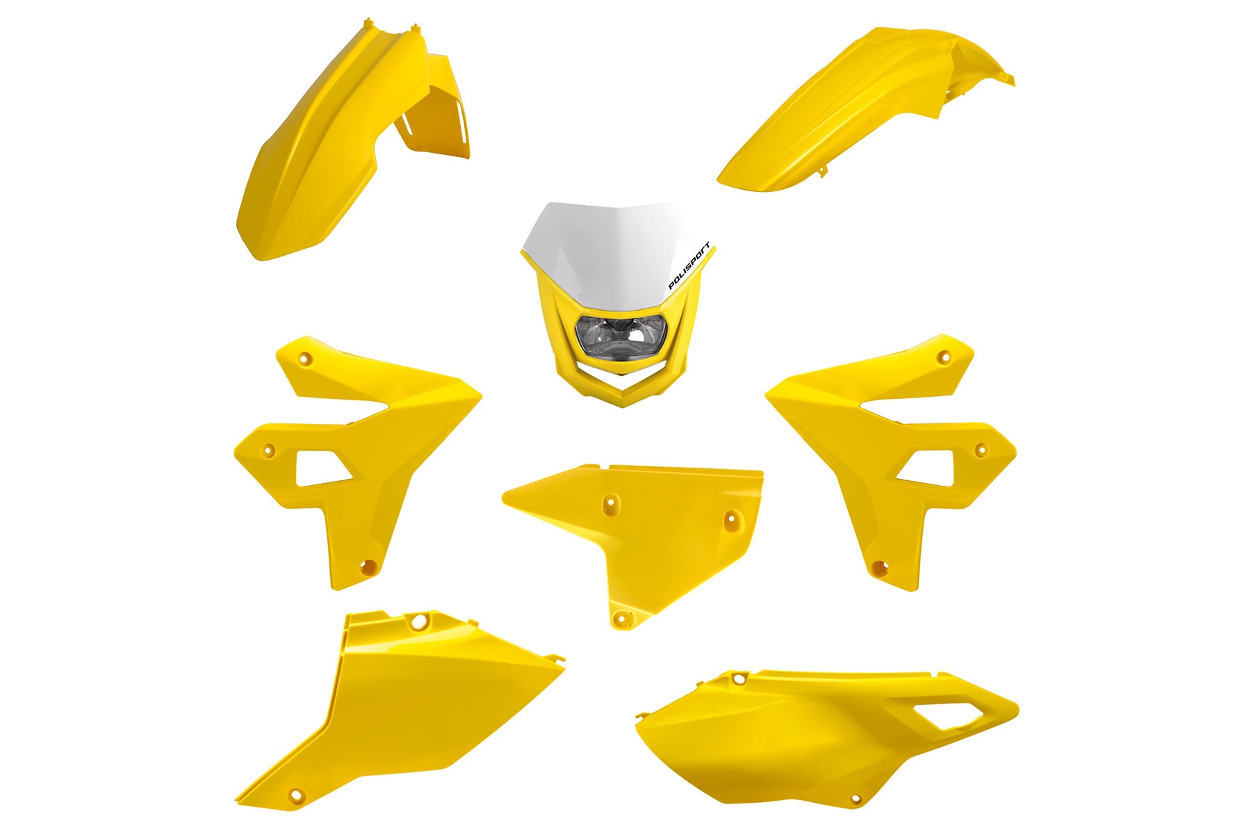 Polisport Plastik Restyle – Kit passend für Suzuki DR-Z 400 2000 – 2024 Gelb – Bild 1