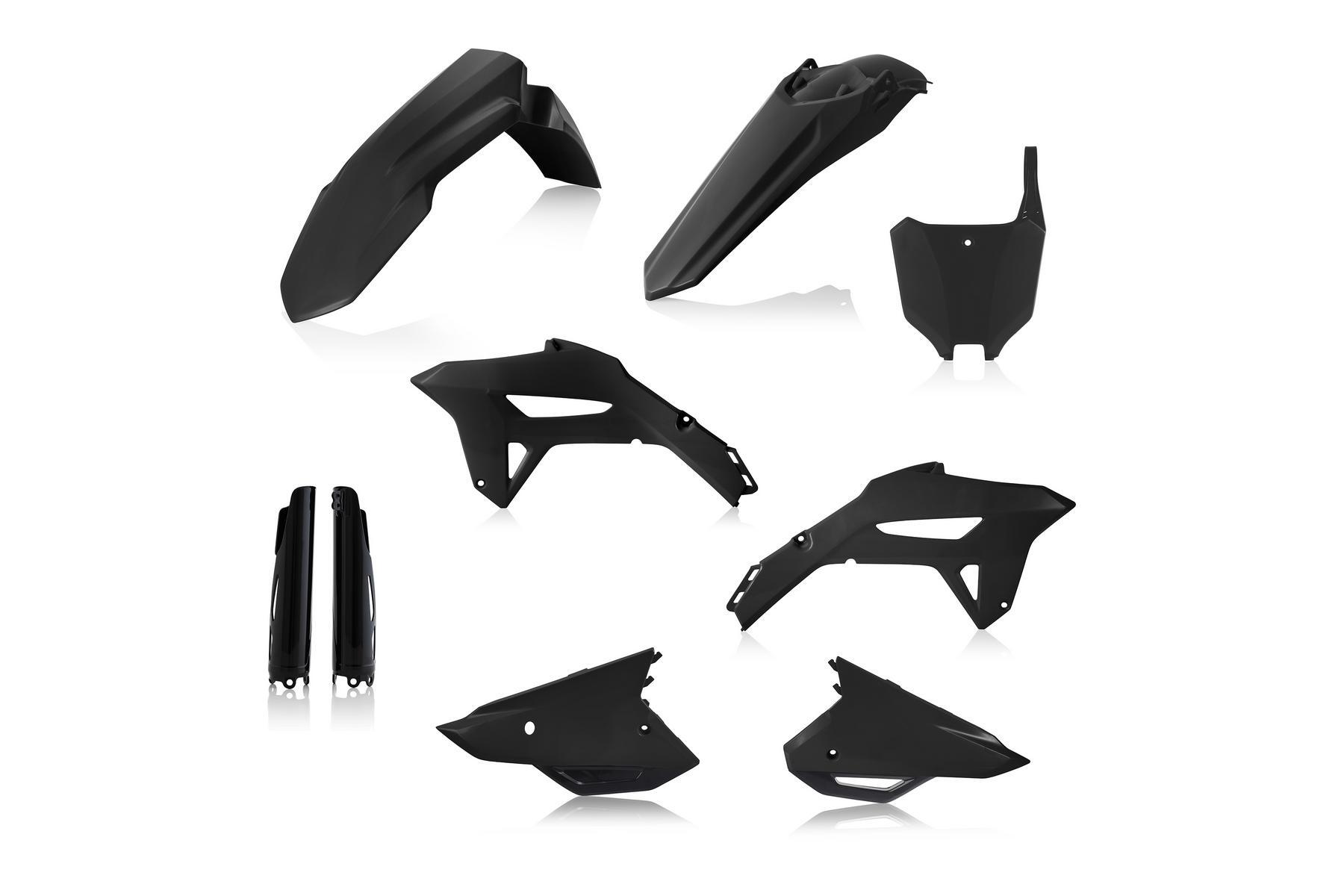 Acerbis Plastik Full Kit passend für Honda CRF450 2021 – 2024 und CRF250 2022 – 2024 Schwarz – Bild 1