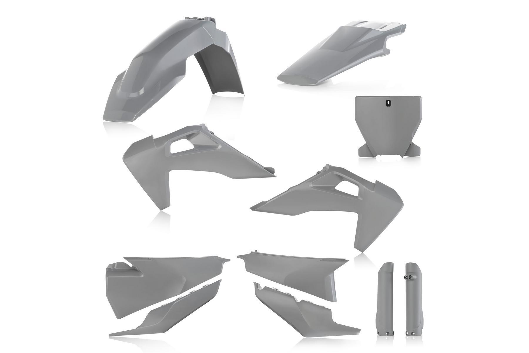 Acerbis Plastik Full Kit passend für Husqvarna TC / FC 2019 – 2022 Grau – Bild 1