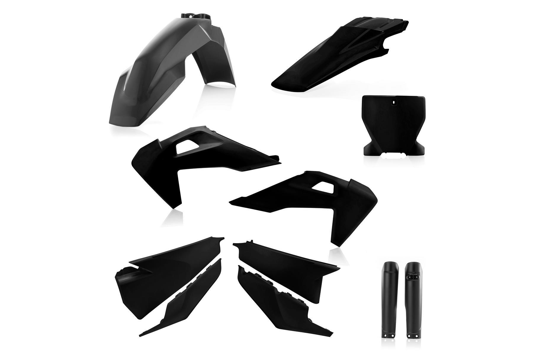 Acerbis Plastik Full Kit passend für Husqvarna TC / FC 2019 - 2022 Schwarz – Bild 1