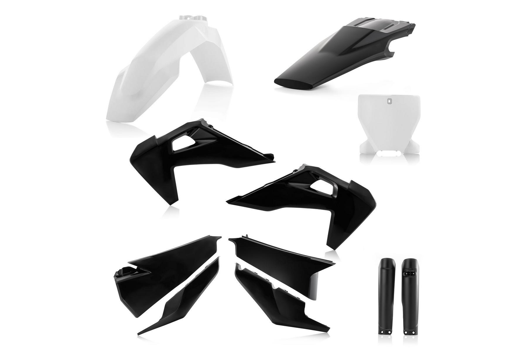 Acerbis Plastik Full Kit passend für Husqvarna TC / FC 2019 - 2022 Weiß | Schwarz – Bild 1