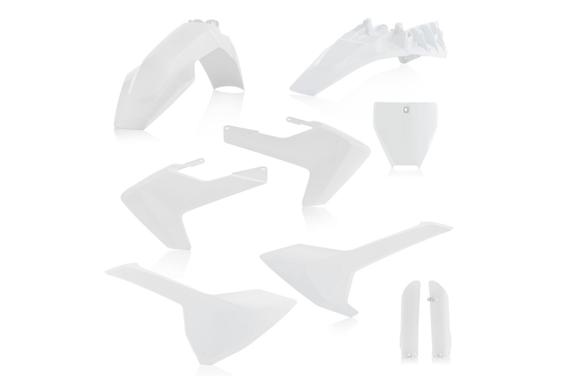 Acerbis Plastik Full Kit passend für Husqvarna TC85 2018 – 2024 Weiß – Bild 1