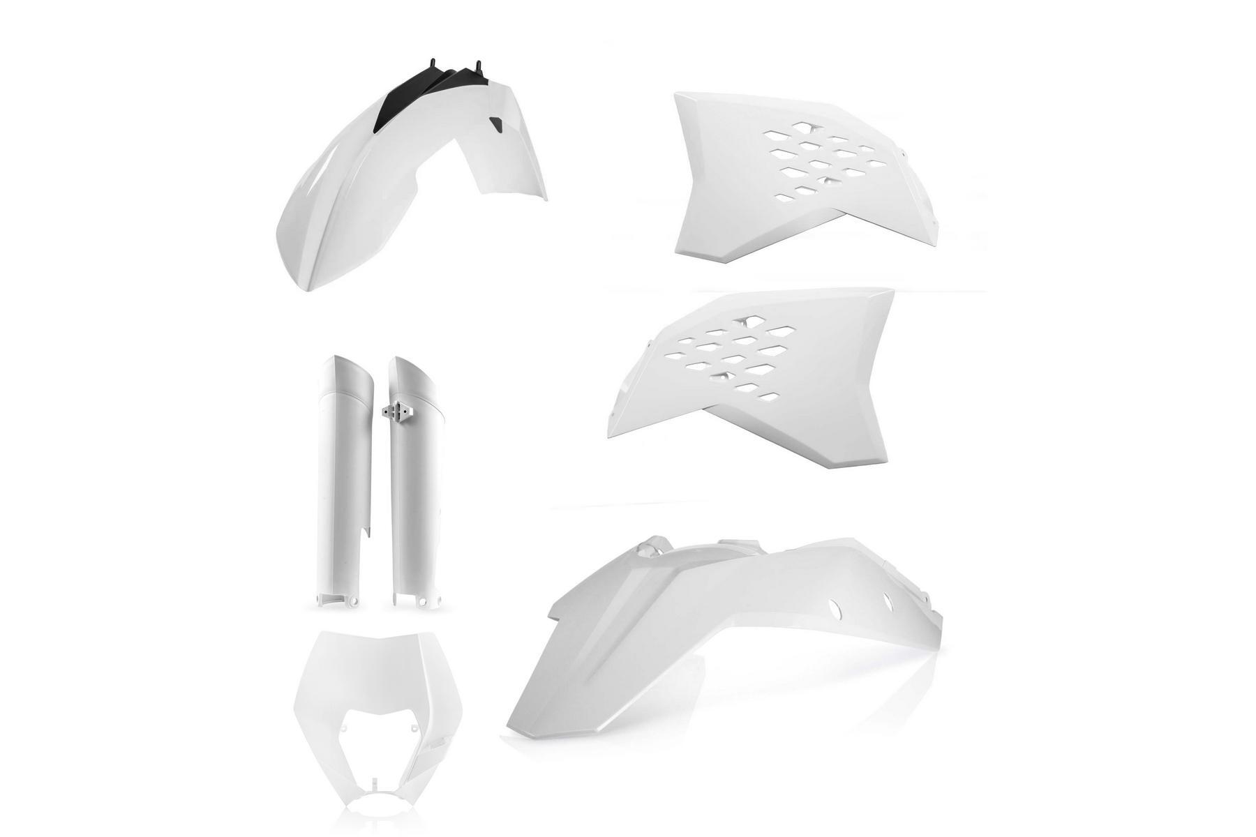 Acerbis Plastik Full Kit KTM EXC EXCF 08 – 11 Weiß Acerbis Plastik Full Kit passend für KTM EXC EXCF 2008 - 2011 Weiß – Bild 1