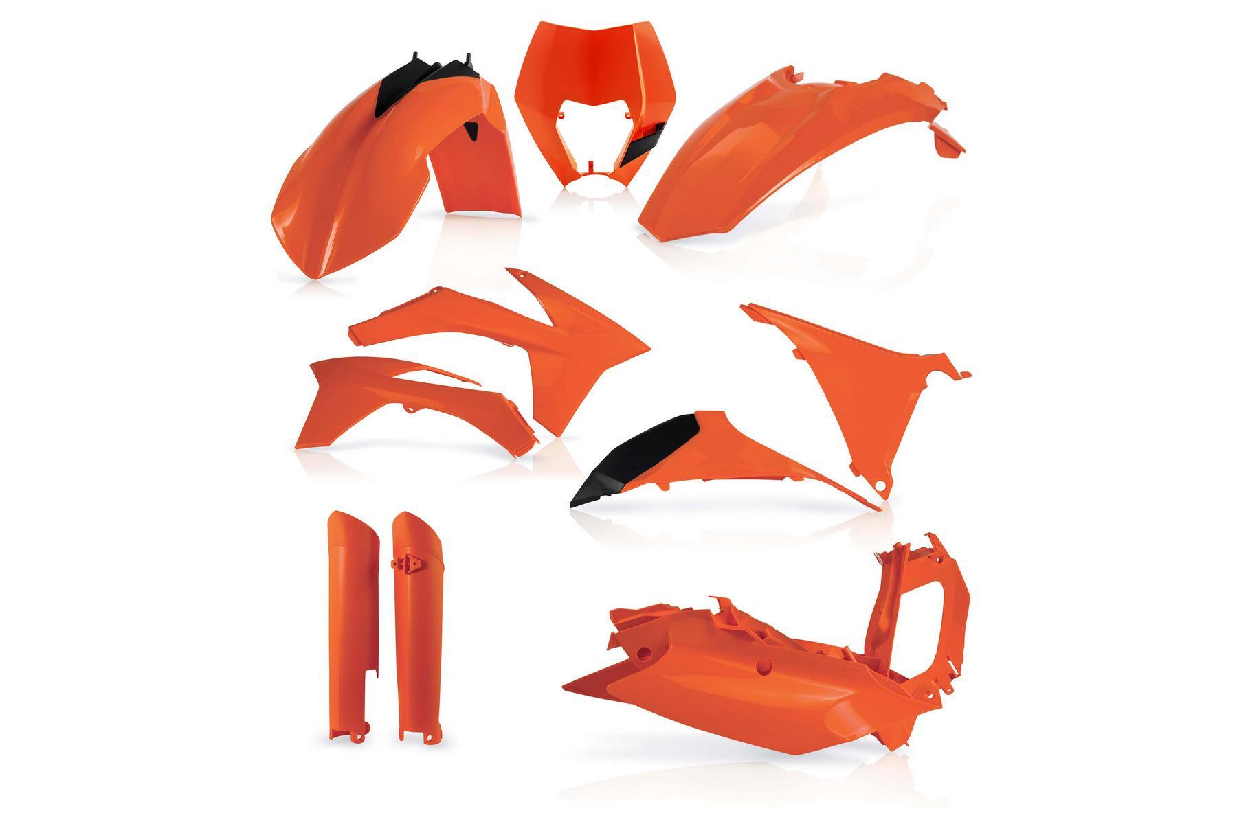 Acerbis Plastik Full Kit passend für KTM EXC EXCF 2012 - 2013 Orange – Bild 1