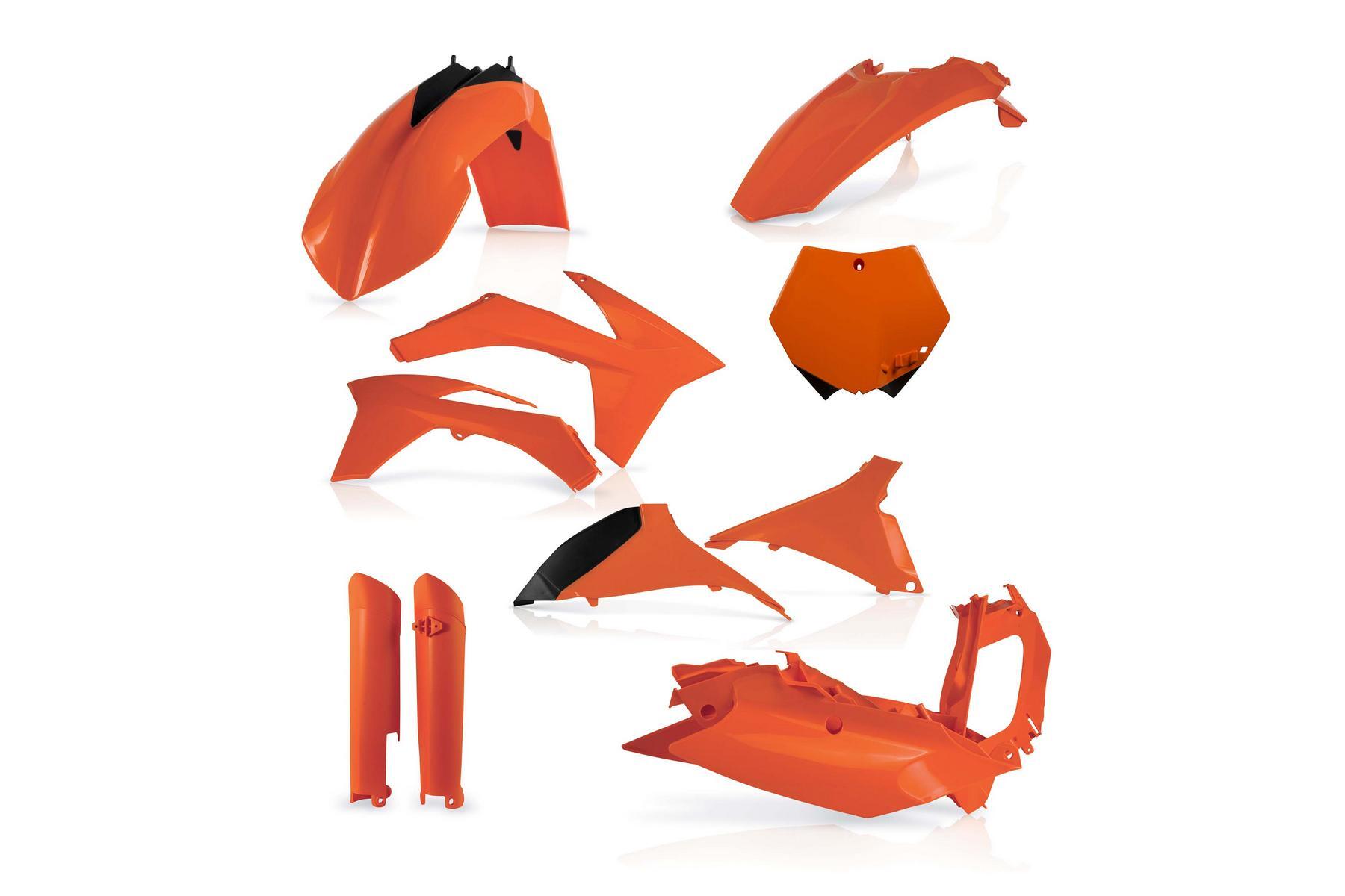 Acerbis Plastik Full Kit KTM SX SXF 11 – 12 Orange Acerbis Plastik Full Kit passend für KTM SX SXF 2011 - 2012 Orange – Bild 1