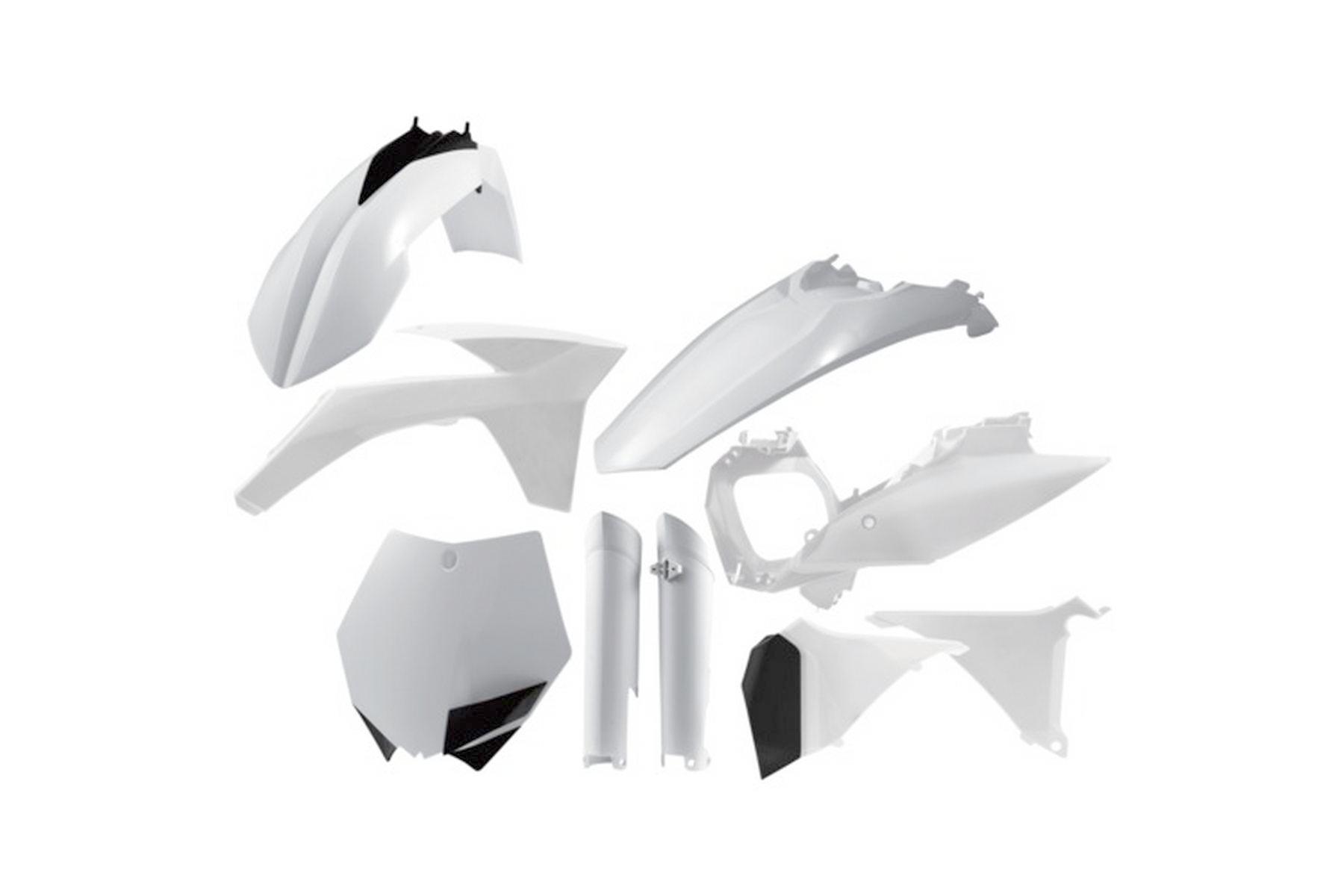 Acerbis Plastik Full Kit KTM SX SXF 11 – 12 Weiß Acerbis Plastik Full Kit passend für KTM SX SXF 2011 - 2012 Weiß – Bild 1