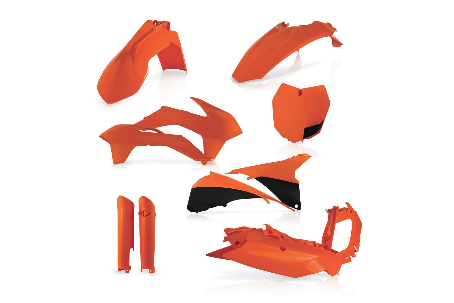 Acerbis Plastik Full Kit KTM SX SXF 13 – 14 Orange Acerbis Plastik Full Kit passend für KTM SX SXF 2013 - 2014 Orange – Bild 1