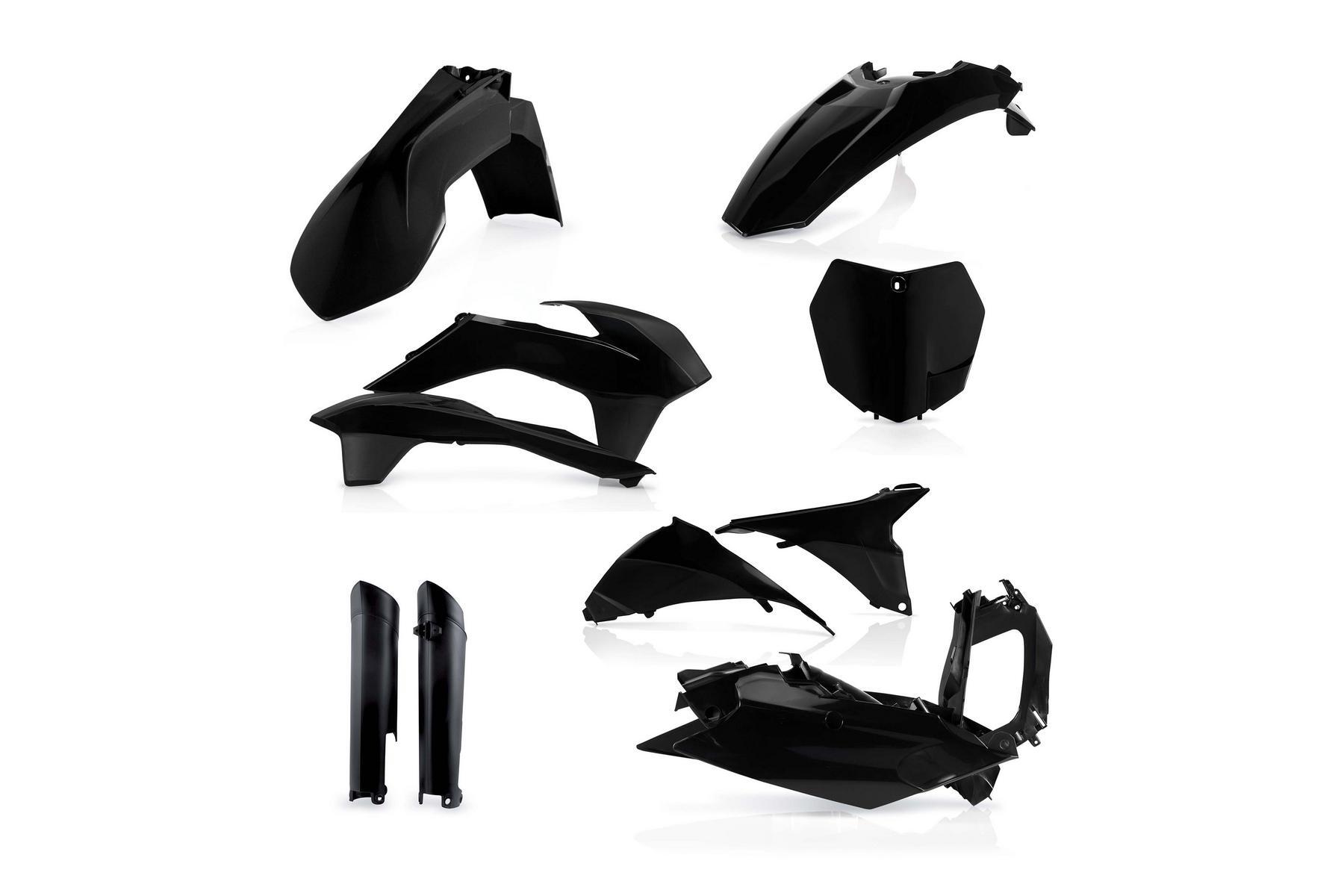 Acerbis Plastik Full Kit KTM SX SXF 13 – 14 Schwarz Acerbis Plastik Full Kit passend für KTM SX SXF 2013 - 2014 Schwarz – Bild 1