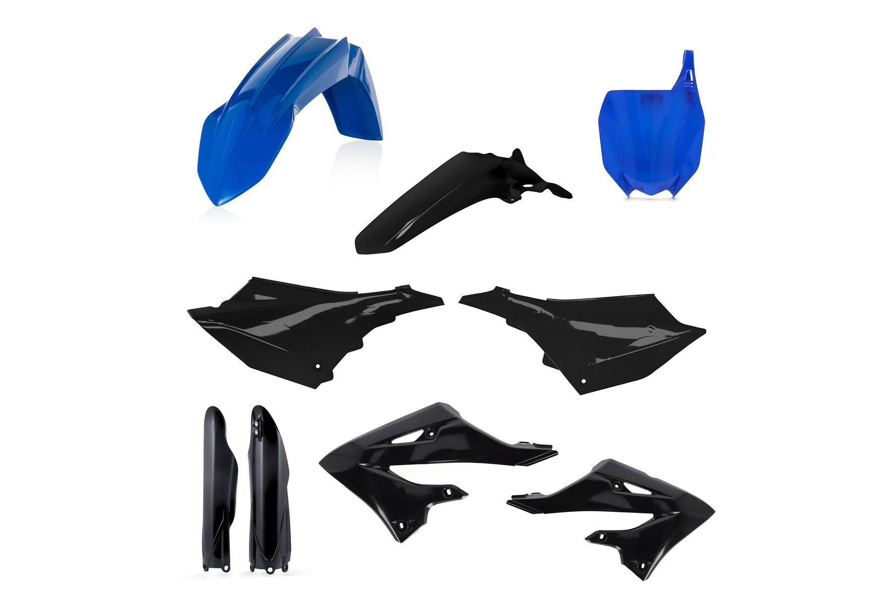 Acerbis Plastik Full Kit passend für Yamaha YZ125 2022 – 2026 und YZ250 2022 – 2026 Blau | Schwarz – Bild 1
