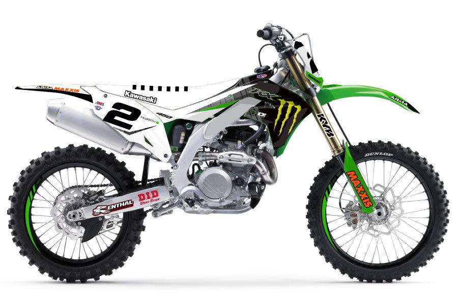 Dekor Monster Energy 2021 Jeremy McGrath Edition passend für Kawasaki – Bild 1