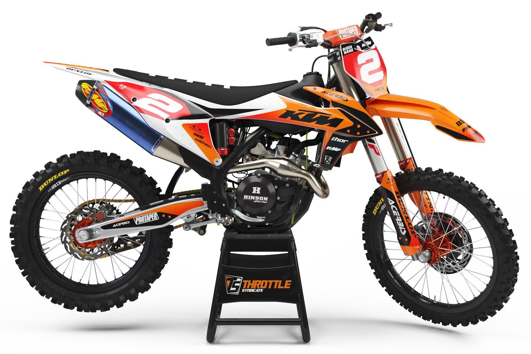Dekor Factory Done Orange Black Limited Edition passend für KTM – Bild 1