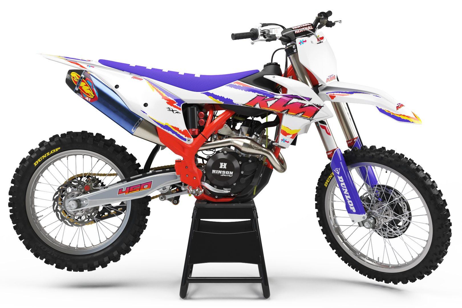 Dekor Retro 1995 White Limited Edition passend für KTM – Bild 1