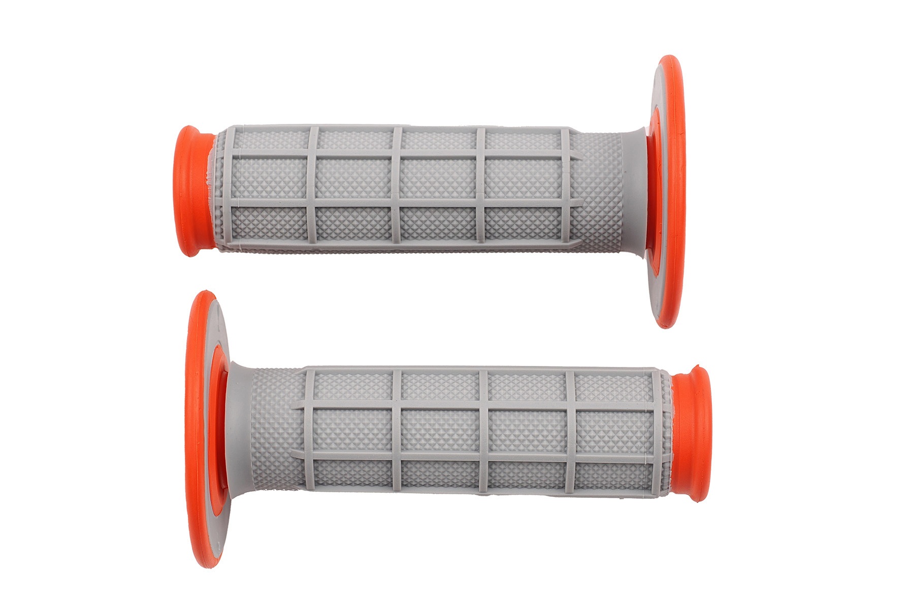Renthal Griffe Half Waffle in Grau - Orange Renthal Griffe Half Waffle in Grau/Orange - Medium – Bild 1
