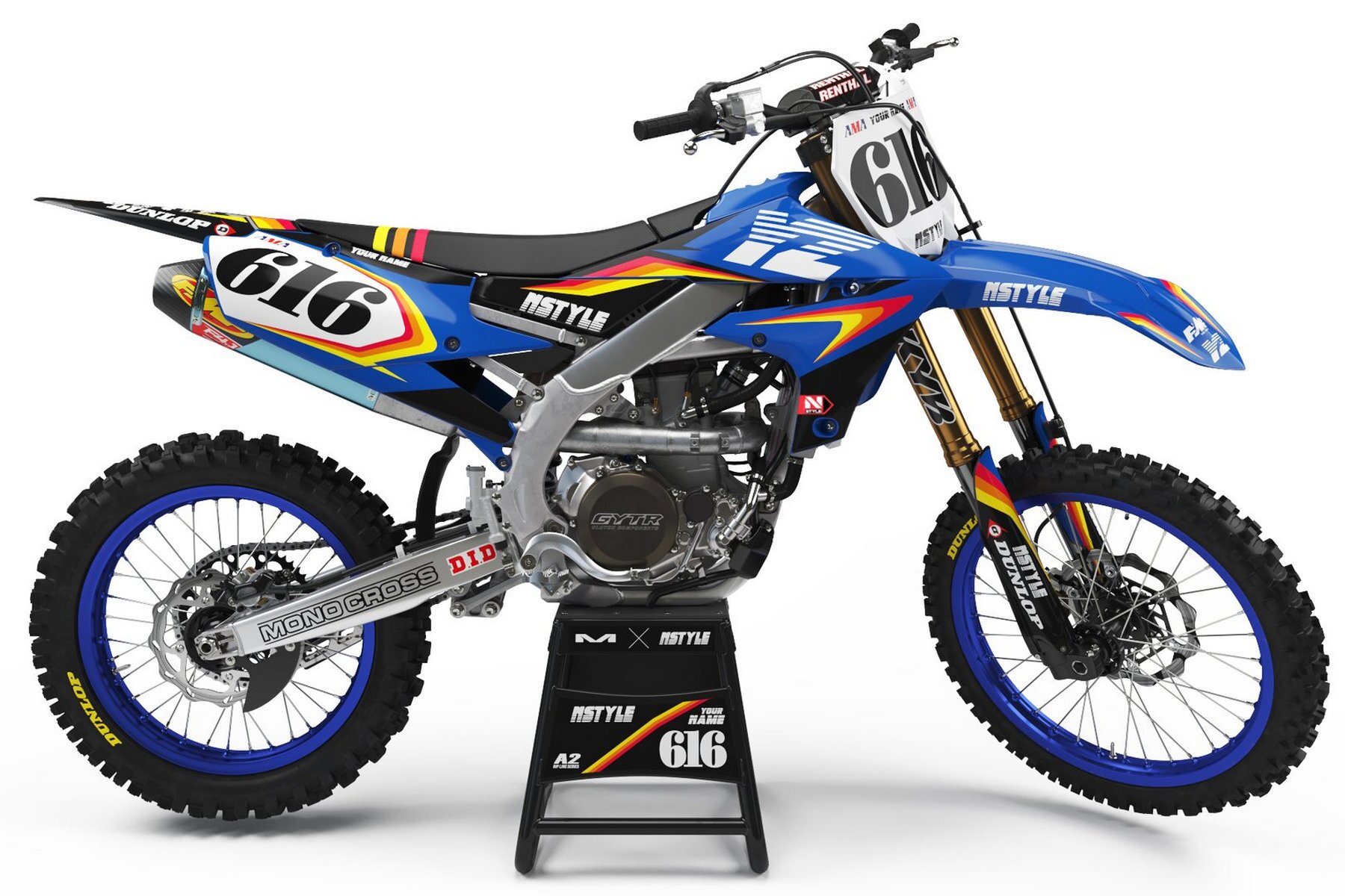 Dekor Retro Stay Blue Limited Edition passend für Yamaha – Bild 1
