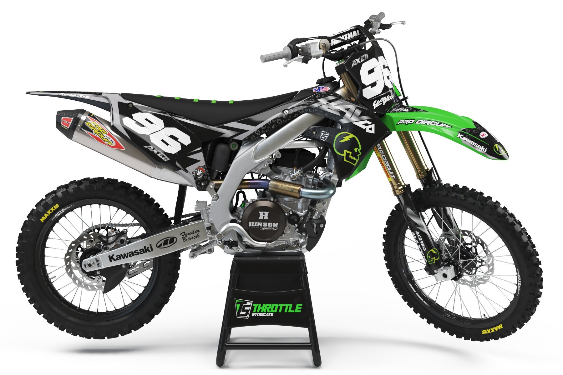 Dekor Factory Axell Hodges Slayco Silver Limited Edition passend für Kawasaki – Bild 1