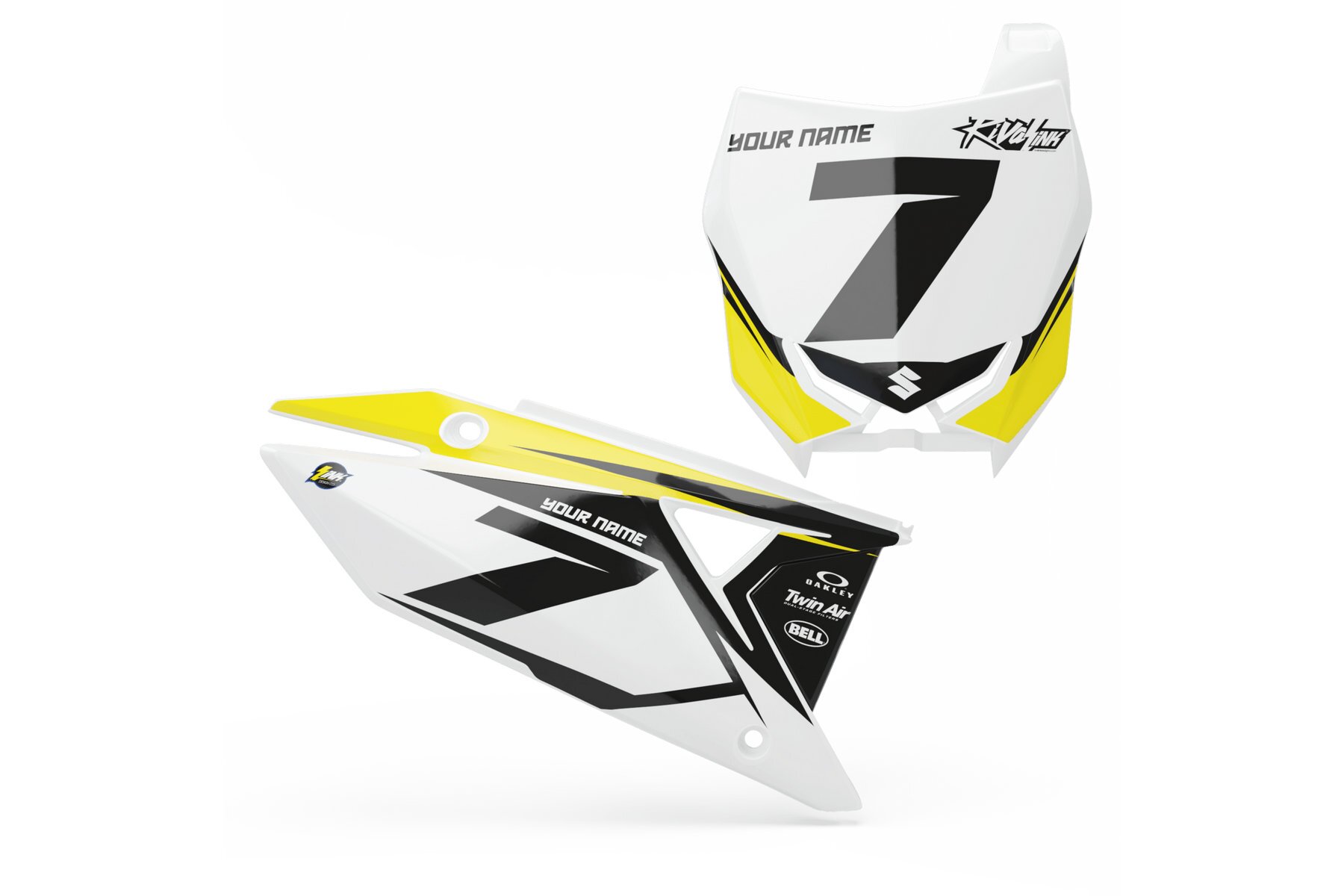 Startnummerntafeln Dekor Suzuki Blitz Limited Edition Startnummerntafeln Dekor Blitz Limited Edition passend für Suzuki – Bild 1