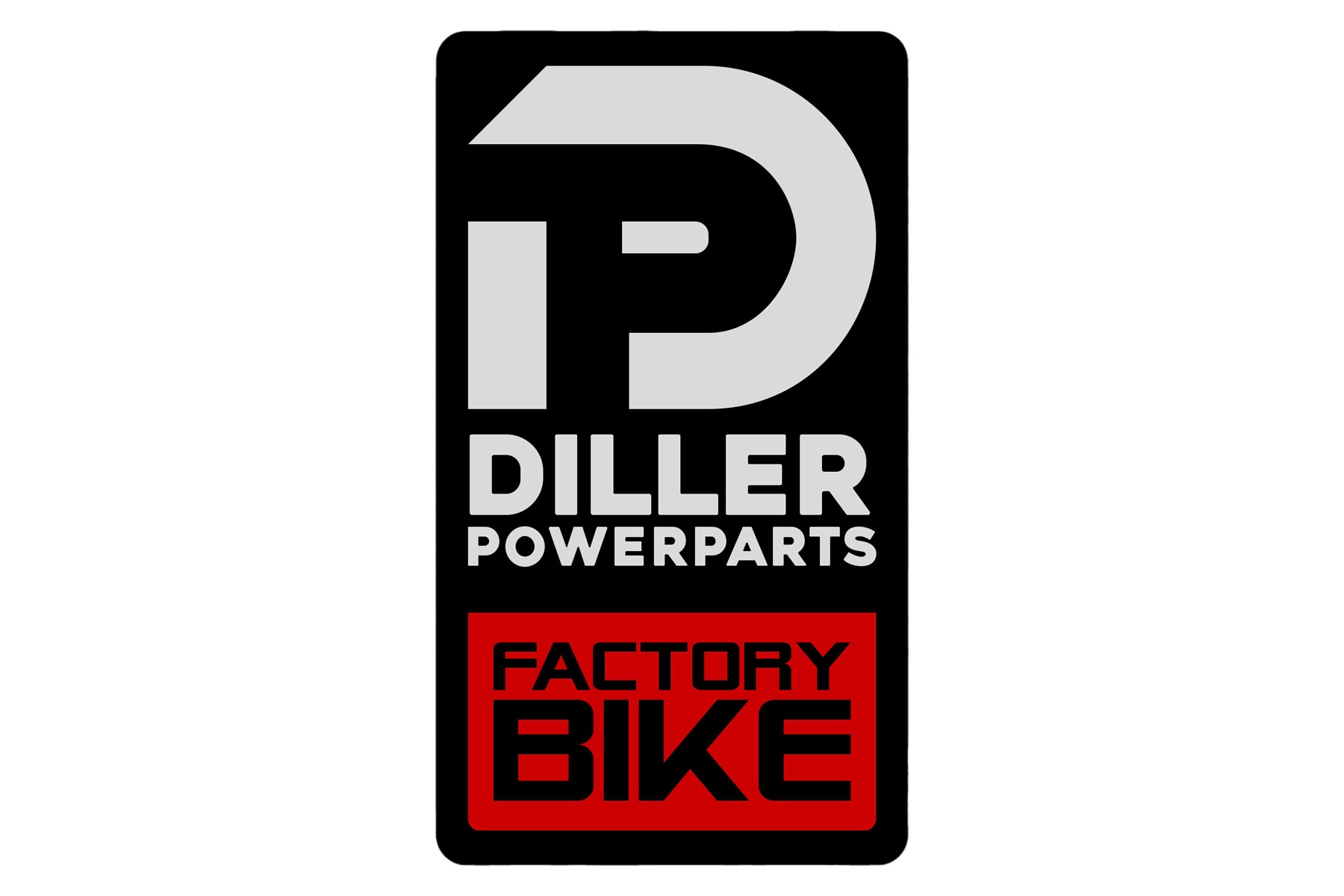 Diller Powerparts Aufkleber – Sticker – Factory Bike in Rot Chrom Diller Powerparts Aufkleber – Sticker – Factory Bike in Rot Chrom – Bild 1
