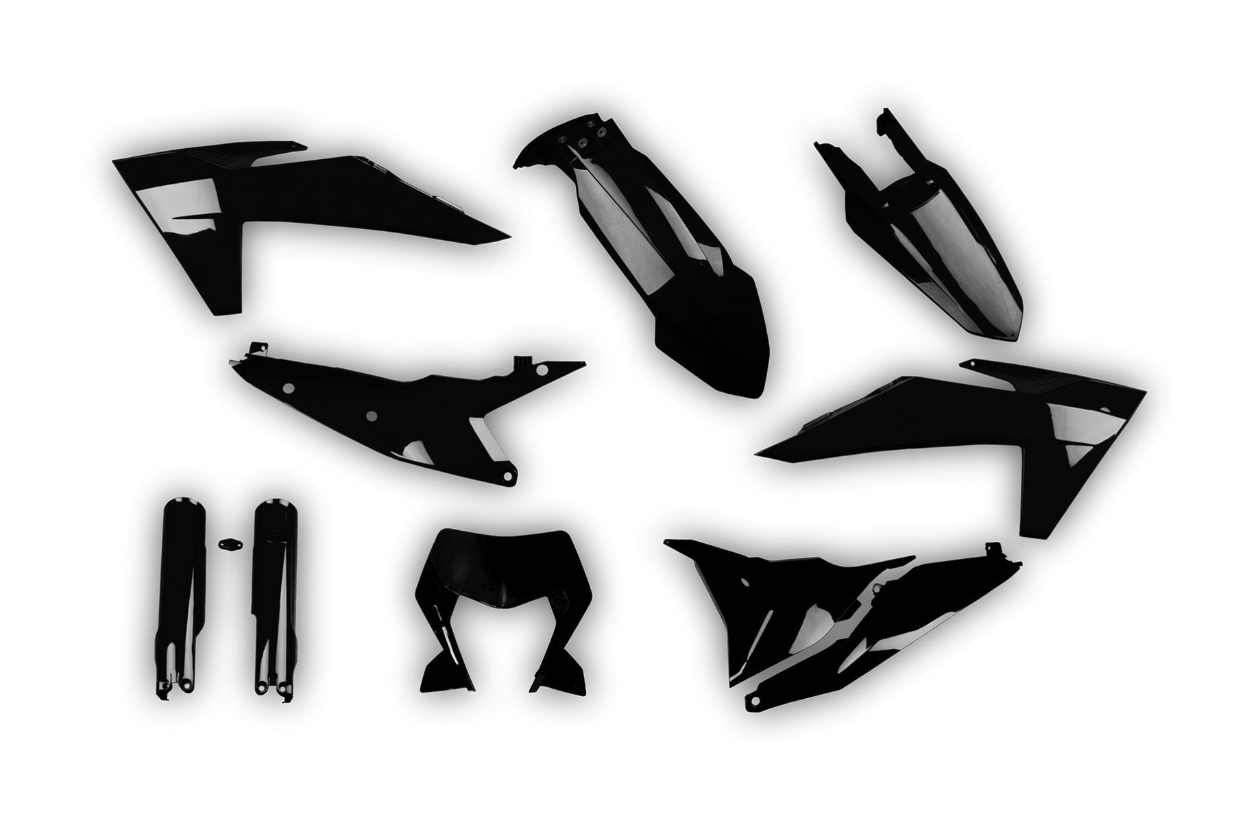 Acerbis Plastik Full Kit passend für KTM EXC EXCF 2024 – 2025 Schwarz – Bild 1