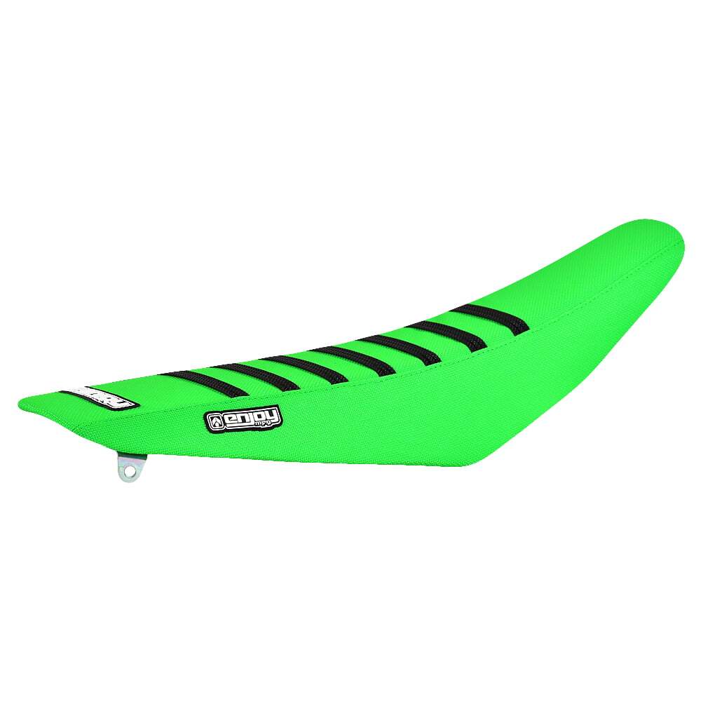 174-KAW-FLO-FLO-BlackRIB-NOGO Factory Sitzbankbezug passend für Kawasaki Motocross und Enduromodelle – Bild 1