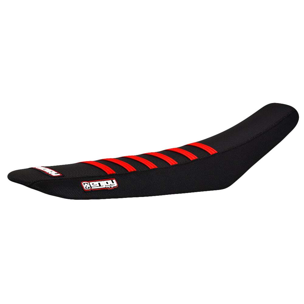 233-HON-BLK-BLK-RedRIB Factory Sitzbankbezug passend für Honda Motocross und Enduromodelle – Bild 1