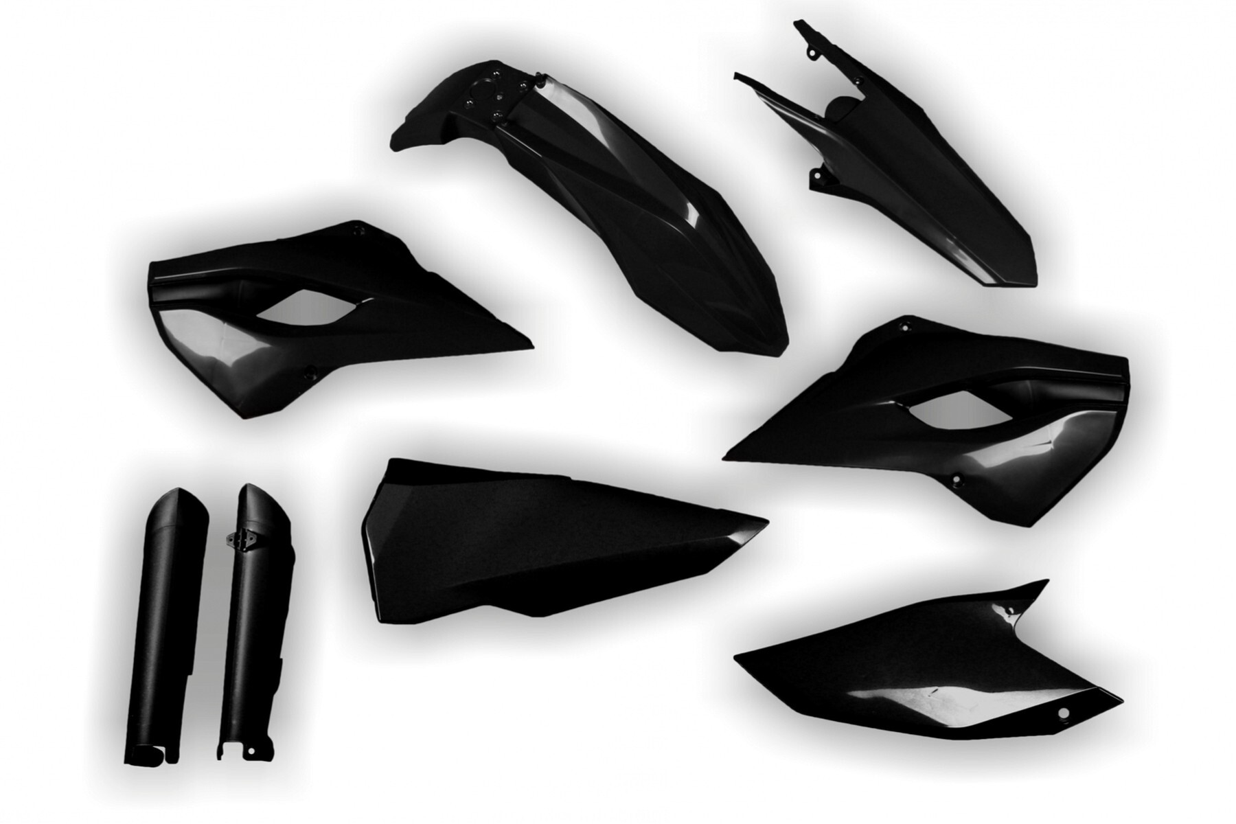 Plastik Full Kit passend für Husaberg TE FE 2013 – 2014 Schwarz – Bild 1