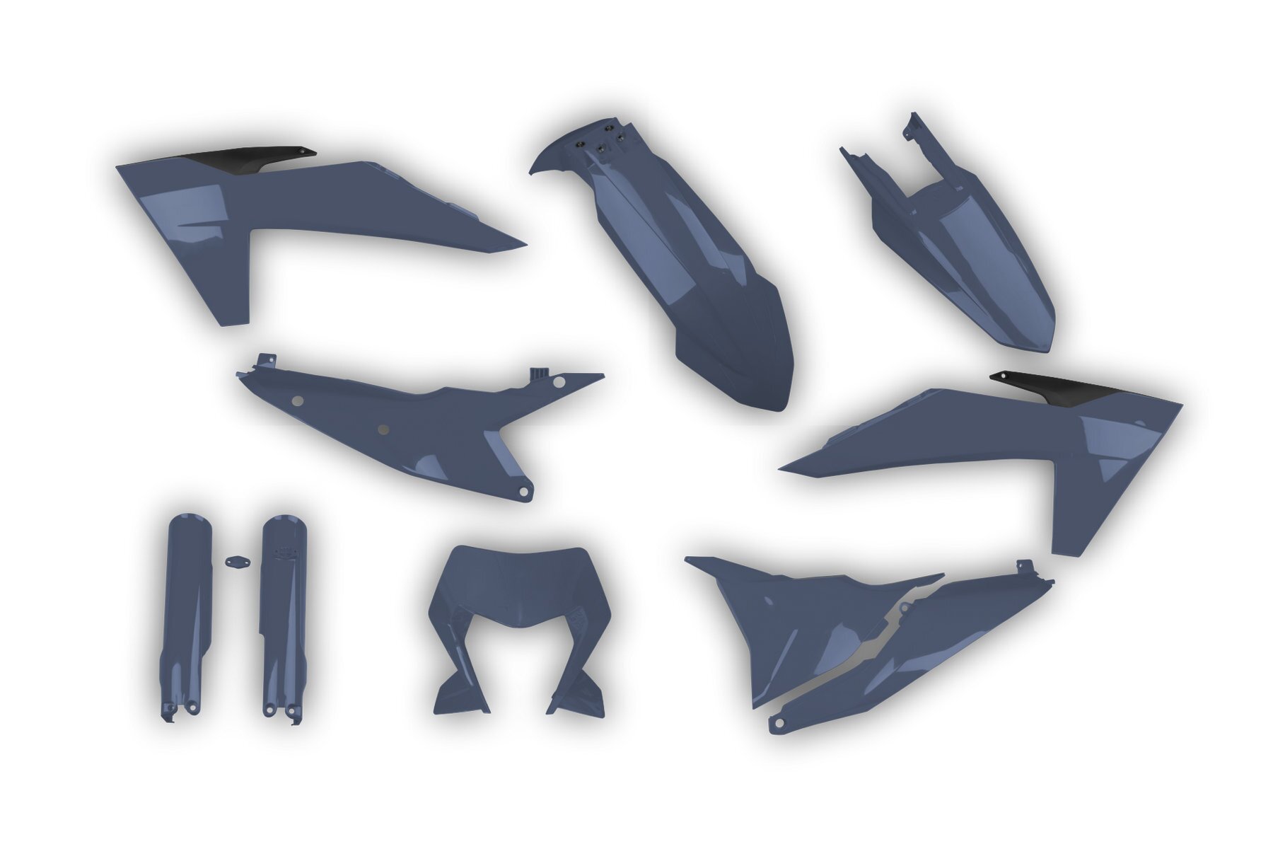 Plastik Full Kit passend für KTM EXC EXCF 2024 – 2025 Dunkel Grau Polisport Plastik Full Kit passend für KTM EXC EXCF 2024 – 2025 Anthrazit – Bild 1