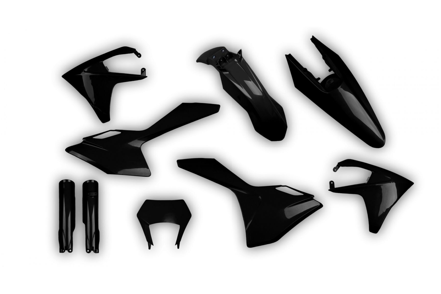 Racetech Plastik Full Kit passend für Gas Gas EC EC-F 2024 – 2025 Schwarz Acerbis Plastik Full Kit passend für Gas Gas EC EC-F 2024 – 2025 Schwarz – Bild 1
