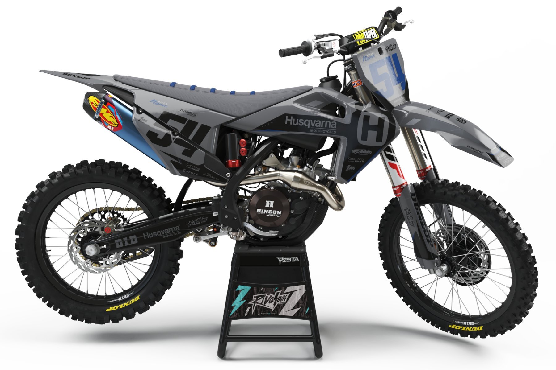 Dekor Factory Black Limited Edition passend für Husqvarna – Bild 1