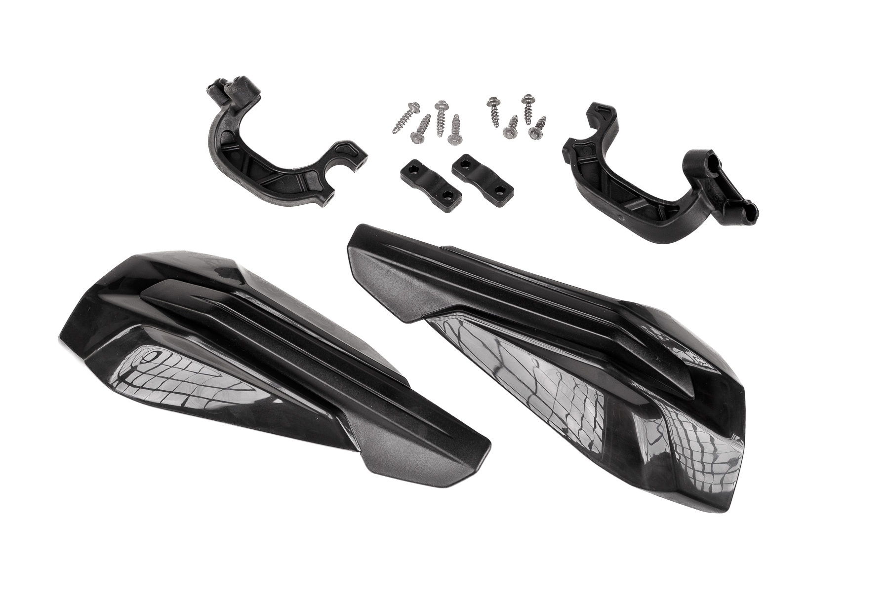 Handschalen passend für KTM SX SXF 2019 – 2022 und EXC EXCF 2020 – 2023 Schwarz, Inkl. Anbaukit – Bild 1