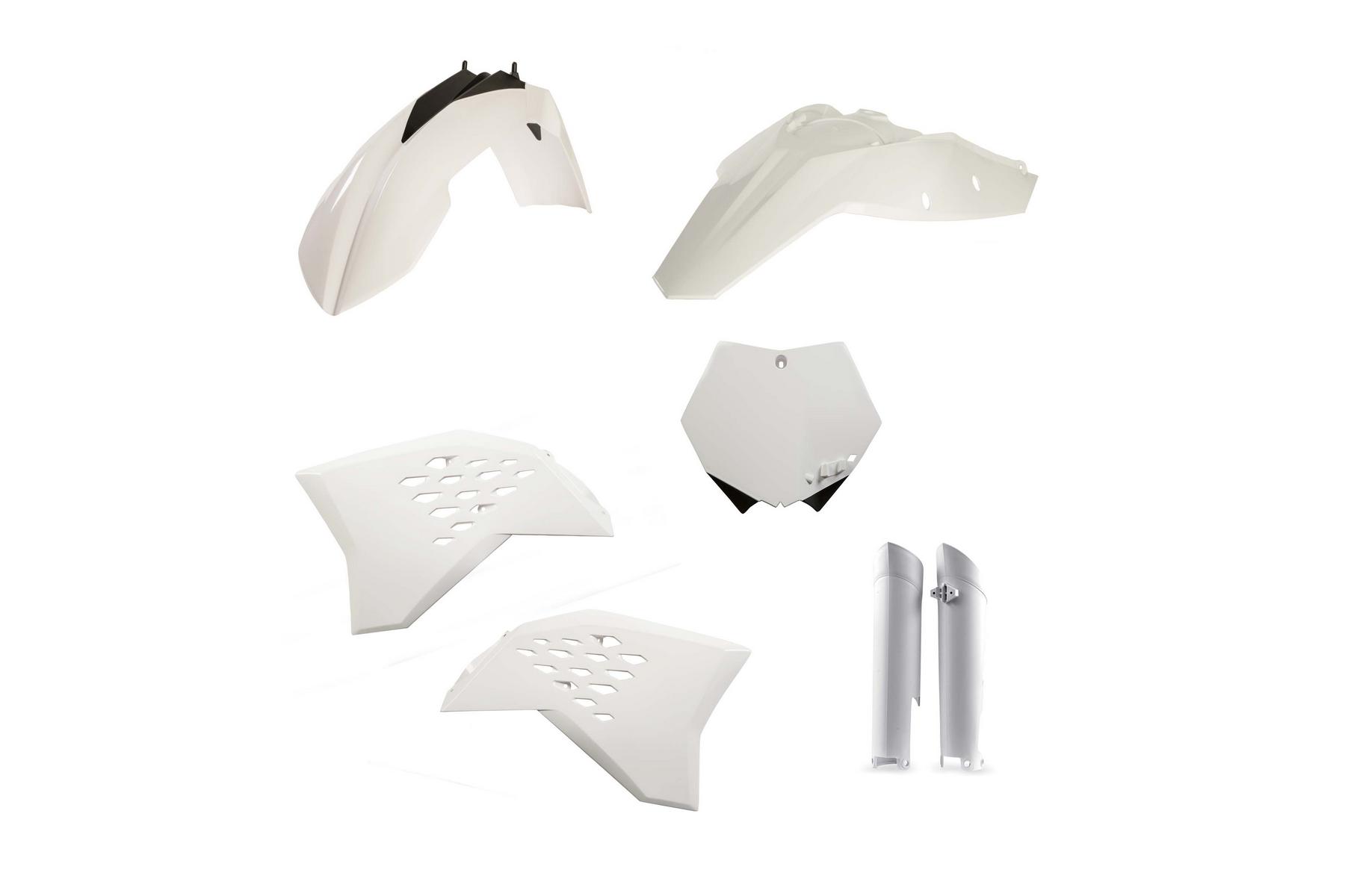 Acerbis Plastik Full Kit KTM SX SXF 08 – 10 Weiß Acerbis Plastik Full Kit passend für KTM SX SXF 2008 - 2010 Weiß – Bild 1